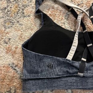 lululemon athletica Women's Black and Gray Sports Bra